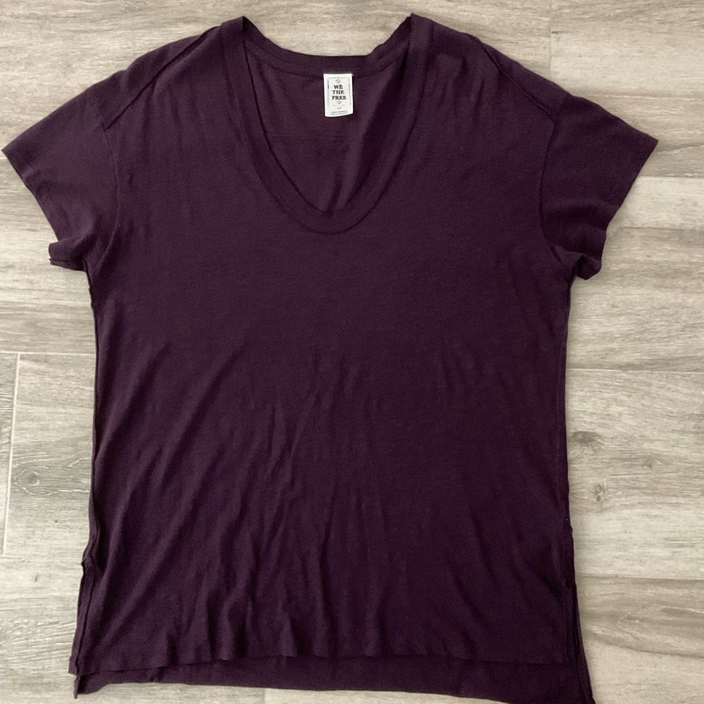 Free People We The Free V- Neck Tee Tunic